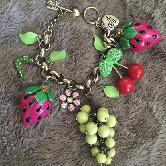 SOLD-Betsey Johnson Picnic Bracelet - Picture 1 of 4